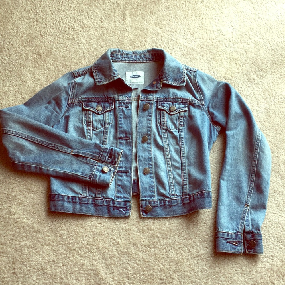 Old navy crop jean jacket